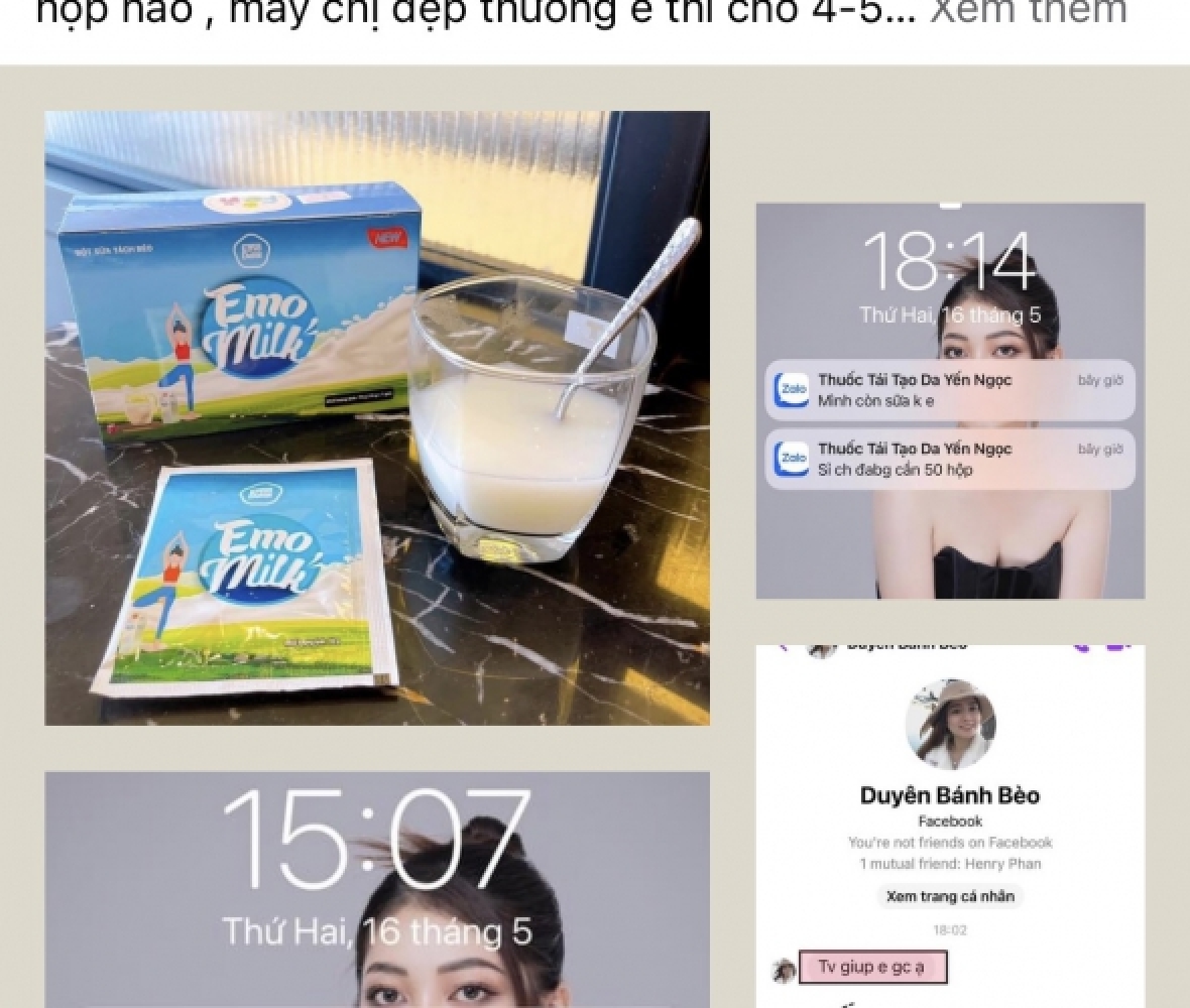 Nổ đơn hàng nhà emoslim