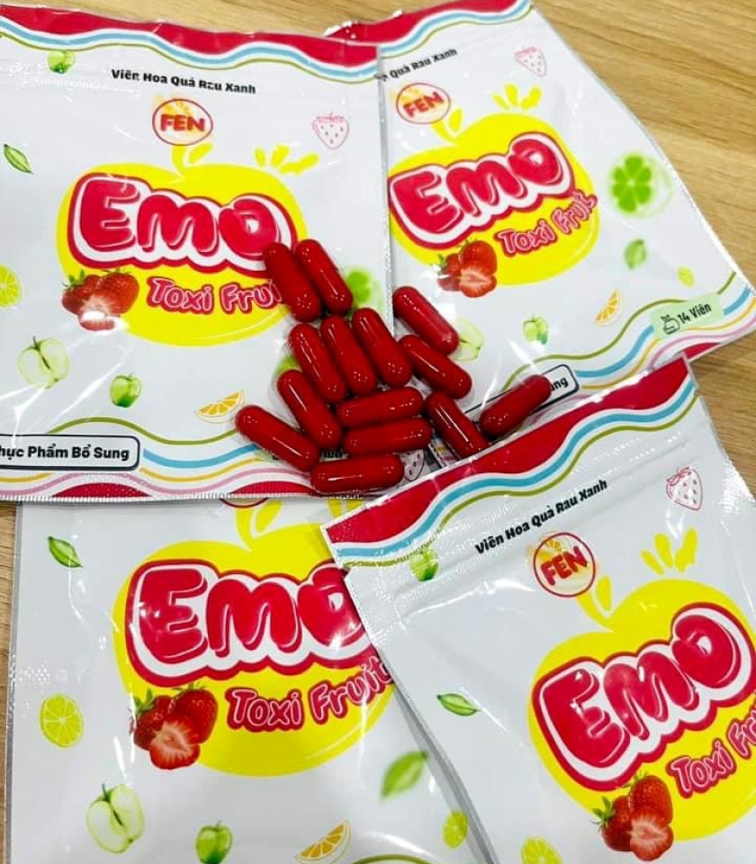 EMO TOXI FRUIT - VIÊN HOA QUẢ RAU XANH