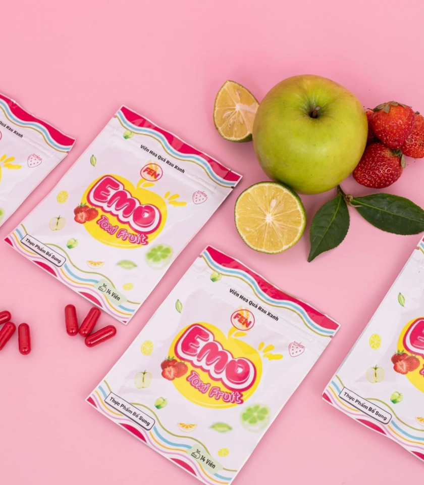 EMO TOXI FRUIT - VIÊN HOA QUẢ RAU XANH