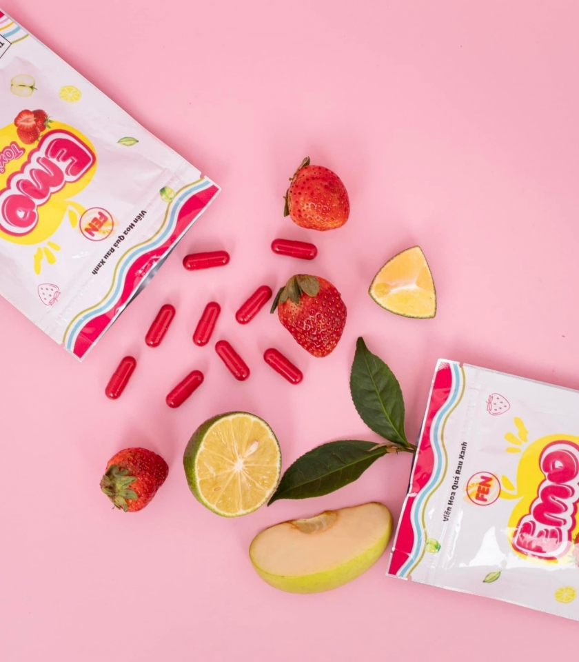 EMO TOXI FRUIT - VIÊN HOA QUẢ RAU XANH